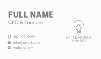 Gray Light Bulb Business Card Image Preview