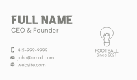 Gray Light Bulb Business Card Image Preview