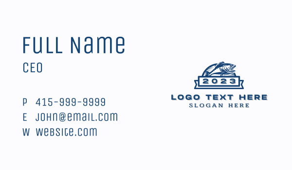 Marine Fishing Fisheries Business Card Design Image Preview