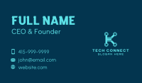 Digital Tech Letter K Business Card Image Preview