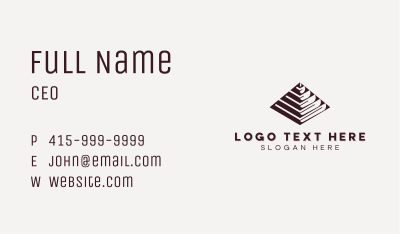 Architect Agency Pyramid Business Card Image Preview