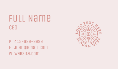 Holistic Eye Tarot Business Card Image Preview