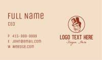 Top Hat Monocle Man Business Card Image Preview