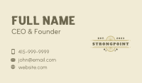 Vintage Western Wordmark  Business Card Image Preview