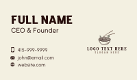 Culinary Noodles Cuisine Business Card Design