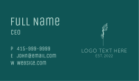 Green Needle Acupuncture Therapy Business Card Image Preview