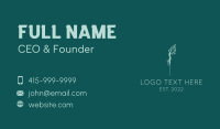 Green Needle Acupuncture Therapy Business Card Image Preview