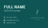 Green Needle Acupuncture Therapy Business Card Preview