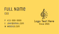 Music Note Bulb  Business Card Image Preview