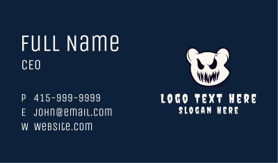 Ghost Graffiti Halloween  Business Card Image Preview