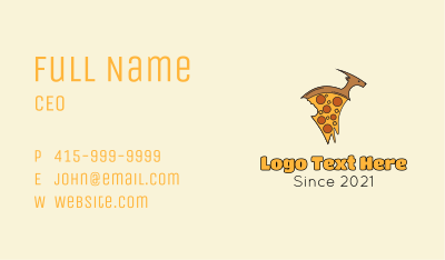 Gazelle Pizza Business Card
