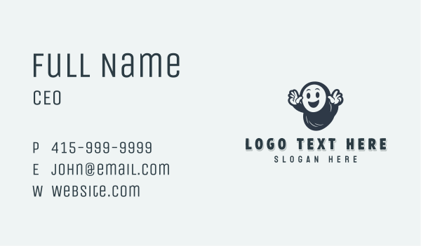 Ghost Spirit Brand Business Card Design Image Preview