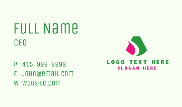 Modern Bold A Business Card Design Image Preview