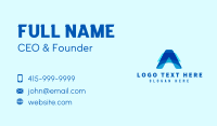 Finance Tech Letter A Business Card Preview