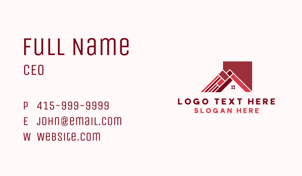 Home Roof Renovation Business Card Design Image Preview