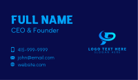 Modern Generic Letter P Business Card Image Preview