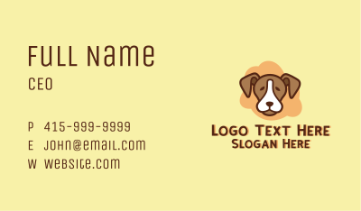 Brown Pet Dog Business Card Image Preview