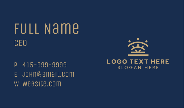 Corporate Finance Crown Business Card Design Image Preview