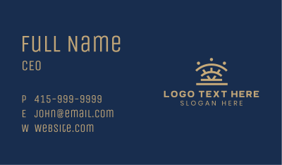 Corporate Finance Crown Business Card Image Preview