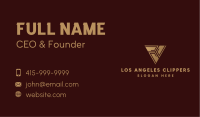 Golden Consultant Company Triangle  Business Card Image Preview