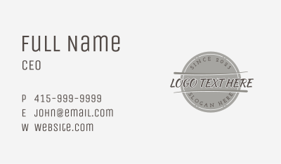 Brand Apparel Company Business Card Image Preview