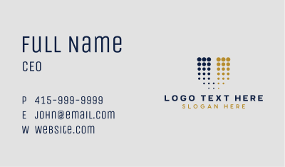 Generic Agency Letter V Business Card Image Preview