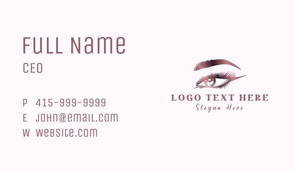 Aesthetic Eye Makeup Business Card Design Image Preview