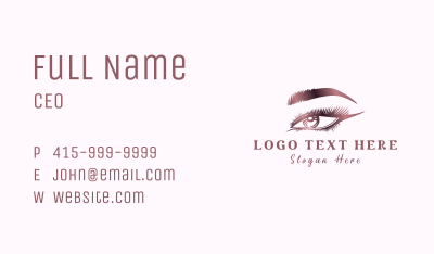 Aesthetic Eye Makeup Business Card Image Preview