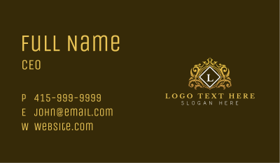Luxurious Crown Monarchy Business Card Image Preview
