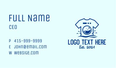 Shirt Laundry Service  Business Card
