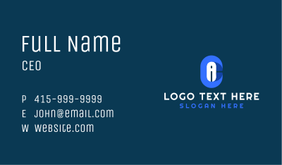 Corporate Agency Letter CA  Business Card Image Preview