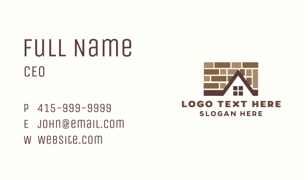 Residential Roof Tiles Pattern Business Card Design Image Preview