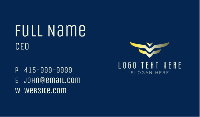 Gradient Aviation Wings Business Card