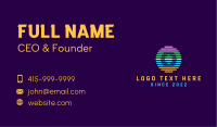 Tech Startup Letter O  Business Card Design