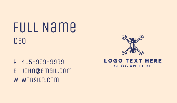 Aerial Photographer Drone Business Card Design Image Preview