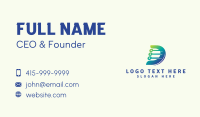 Cyber Tech Letter D Business Card Image Preview