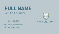 Animal Wolf Dog Business Card Image Preview