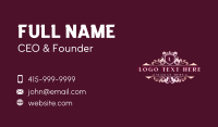 Elegant Crown Boutique Business Card Design