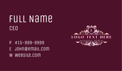 Elegant Crown Boutique Business Card Image Preview