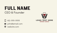 Wine Letter W Business Card Image Preview