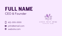 Floral Manicure Boutique Business Card Image Preview