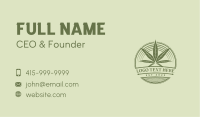 Marijuana Circle Badge Business Card Image Preview