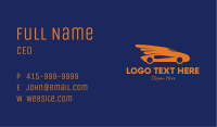 Orange Car Wings  Business Card Image Preview