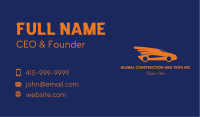 Orange Car Wings  Business Card Image Preview