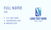 Windsurfing Emblem  Business Card Image Preview