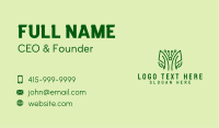 Minimalist Leaf Herbs  Business Card Design