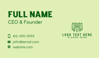 Minimalist Leaf Herbs  Business Card Image Preview