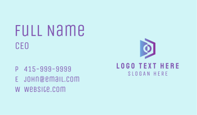 Abstract Violet Camera  Business Card Image Preview