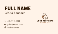 Buffalo Bison Steakhouse Business Card Image Preview