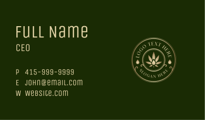 Luxury Cannabis Oil  Business Card Image Preview
